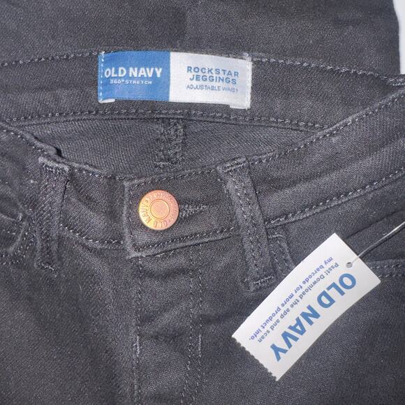 Old navy Rockstar 360° Stretch Embroidered Jeggings girls size 3T - Picture 6 of 8